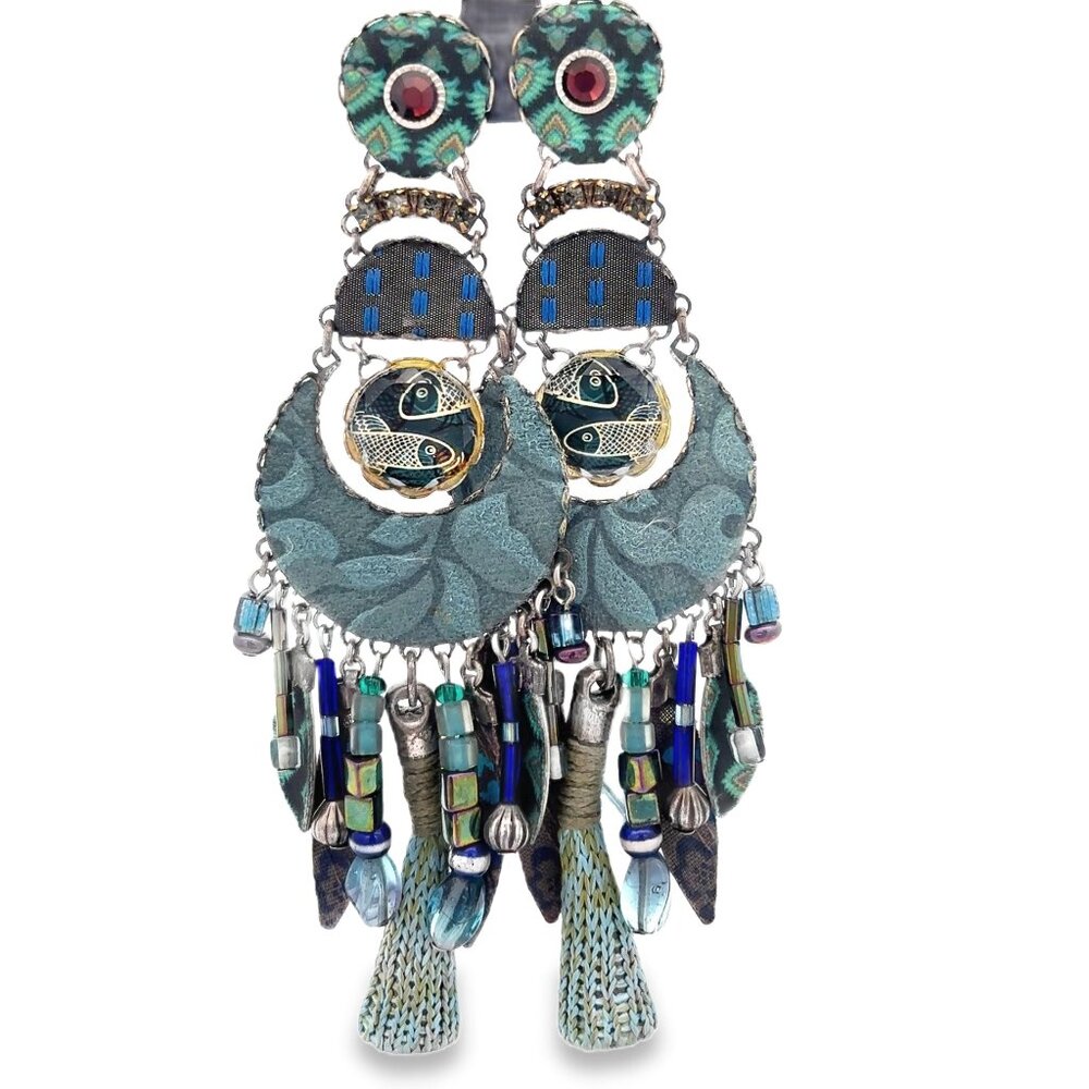 Ayala Bar Blue Circle Earrings